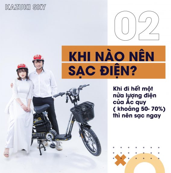 Cần sạc điện ngay sau khi đi hết nửa lượng điện của Ắc quy