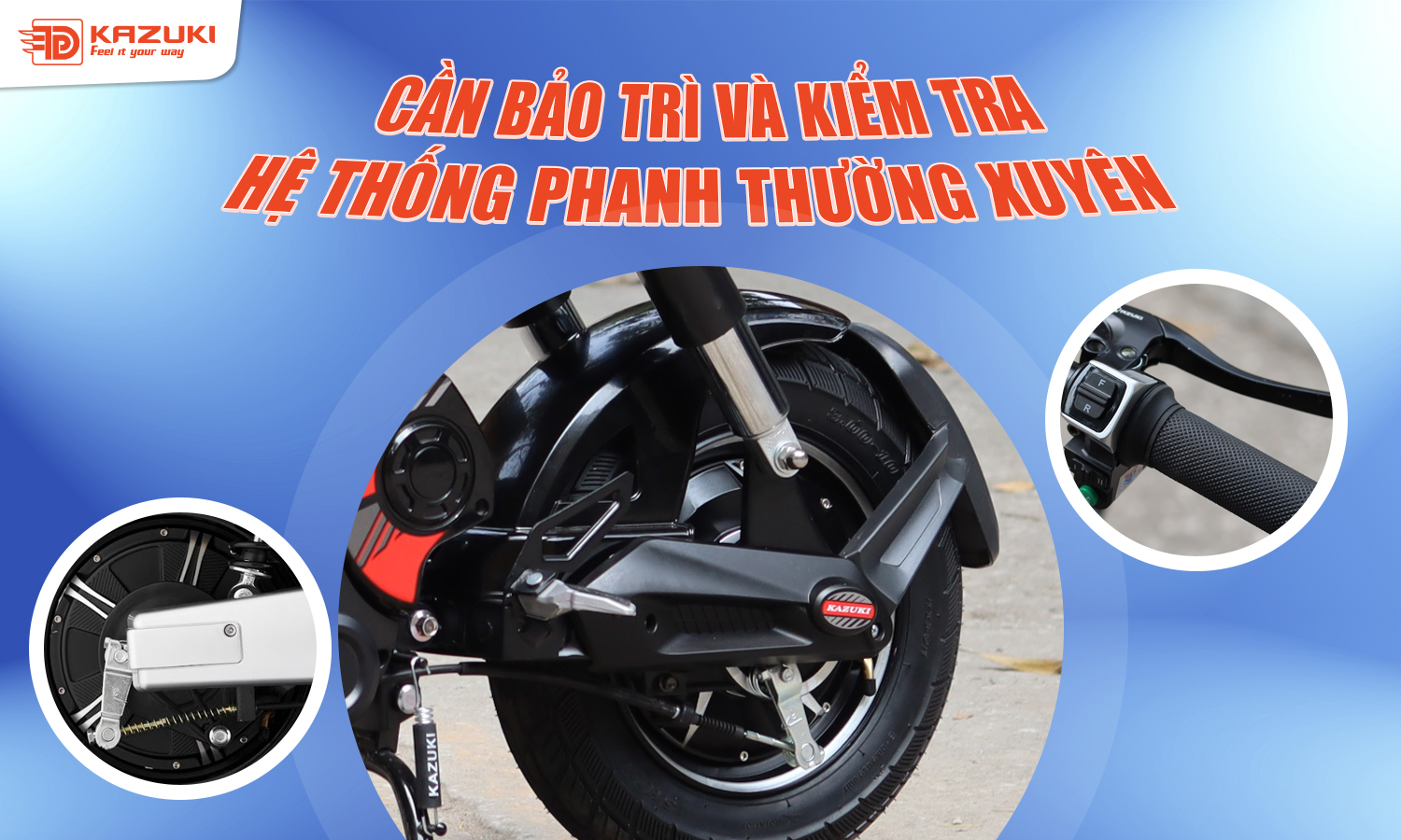 Những sự cố hay gặp ở phanh xe máy điện