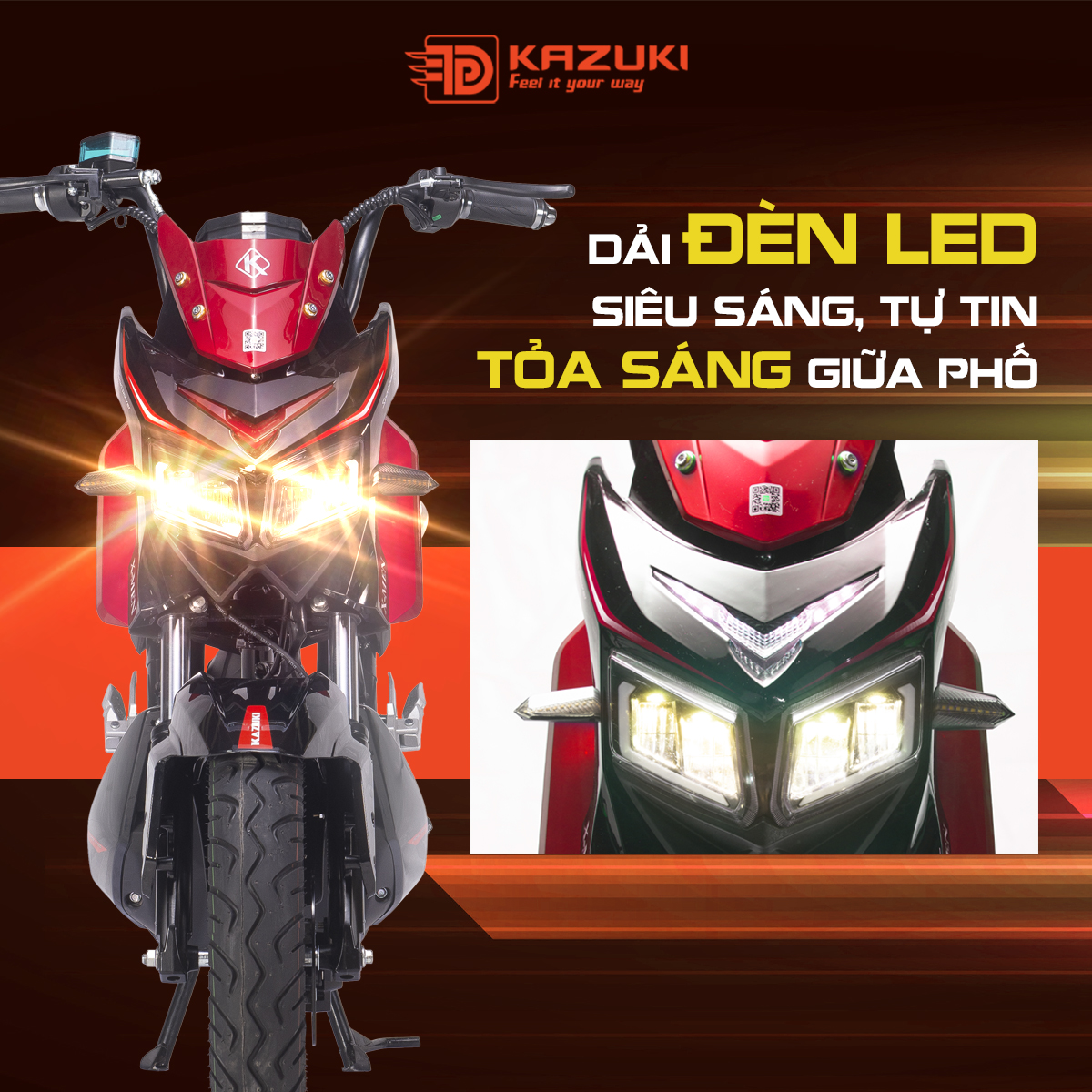 Hệ thống đèn LED có ‘1-0-2’ trên mẫu Kazuki Z3 Plus!