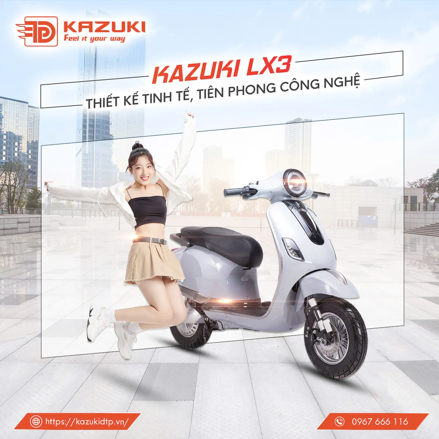 Xe máy điện Kazuki DTP đi được bao nhiêu km 