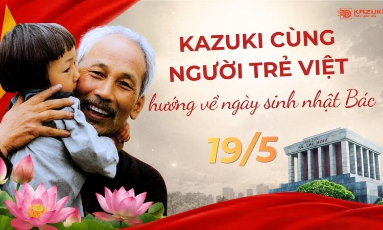 xe điện Kazuki chúc mừng sinh nhật Bác